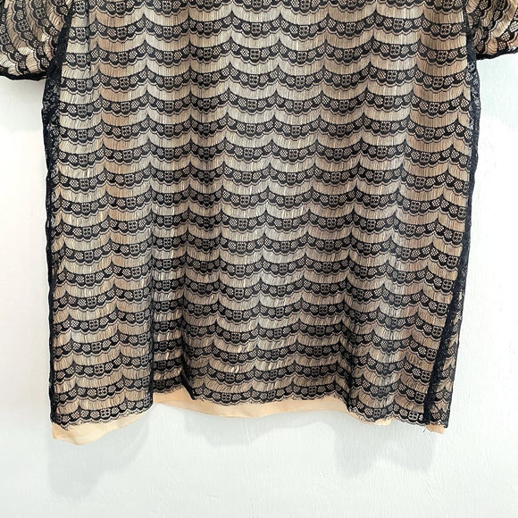 Lace Overlay Top