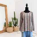 Floral Crochet Trim Top-1
