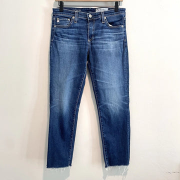 Cigarette Crop Cut Off Jeans