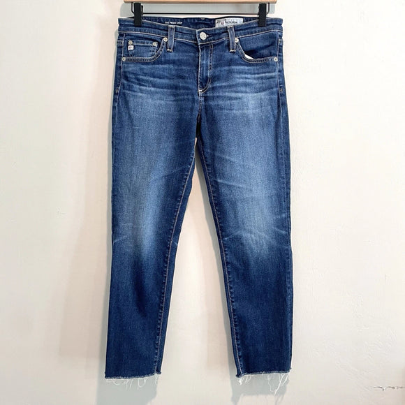 Cigarette Crop Cut Off Jeans