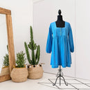 Long Sleeve Denim Babydoll Dress-1