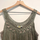 Fringe Front Crochet Trim Top-3