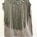 Fringe Front Crochet Trim Top-4