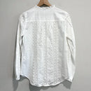 Crochet Lace Eyelet Long Sleeve Top-8