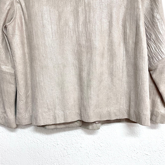 3 Button Suede Jacket