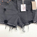 Distressed Jean Shorts-3