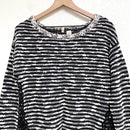 Textured Striped Lace Sweater-3