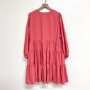 Tiered Long Sleeve Dress-8