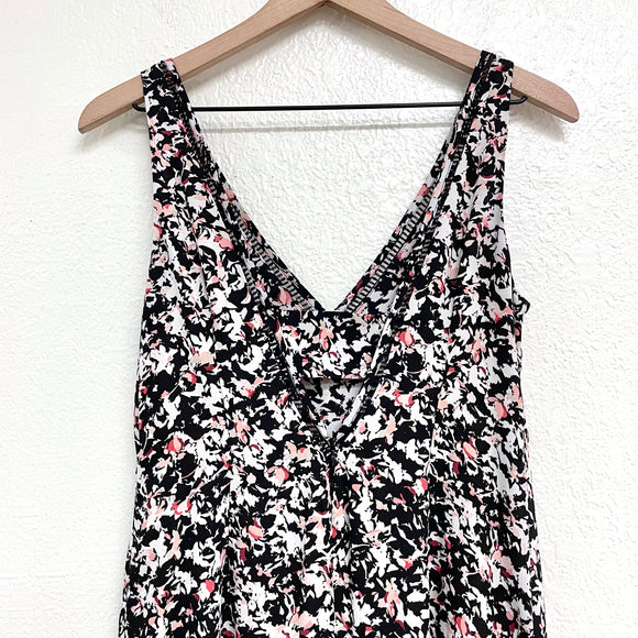 Floral High Low Maxi Dress