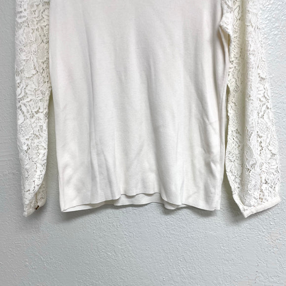 Lace V-Neck Sweater
