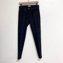 Plaid Skinny Jeans-1