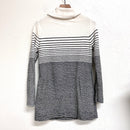 Cowl Neck Striped Sweater-7