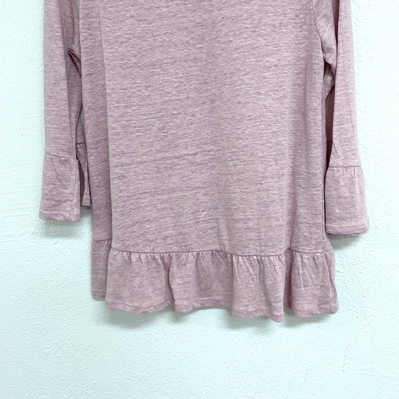 Linen Bell Sleeve Top