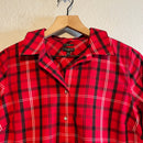 Plaid Popover Blouse-3