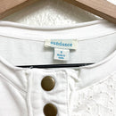 Split Lace Henley Sweatshirt-4