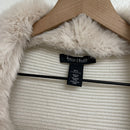 Faux Fur Trim Shawl-3