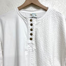Split Lace Henley Sweatshirt-3