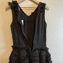 Raw Ruffle Tiered Dress-8