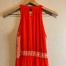 Embroidered Beaded Maxi Dress-11