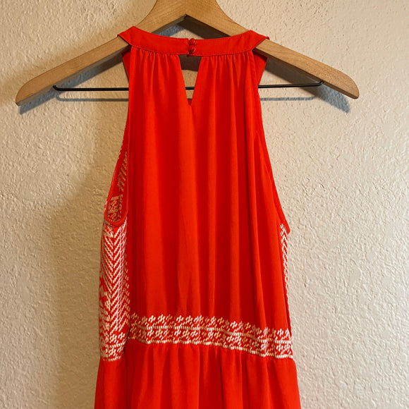 Embroidered Beaded Maxi Dress