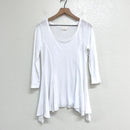 Asymmetrical Hem Tee-2