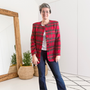 Plaid Holiday Blazer Jacket-9