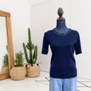Jeweled Neck Sweater-1