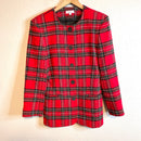 Plaid Holiday Blazer Jacket-2