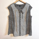 Dotted Sleeveless Blouse-2