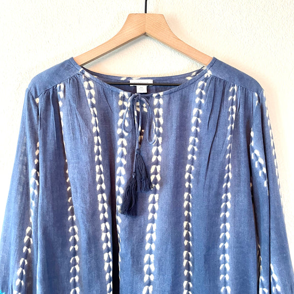 Floral Embroidered Peasant Top