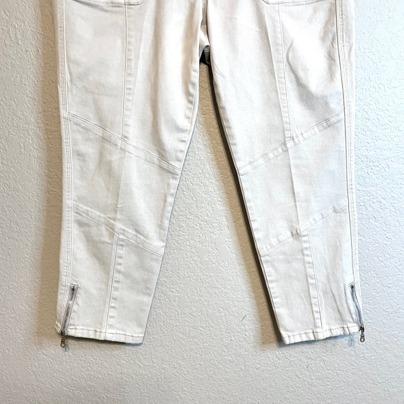 Beaded Slim Crop Pants