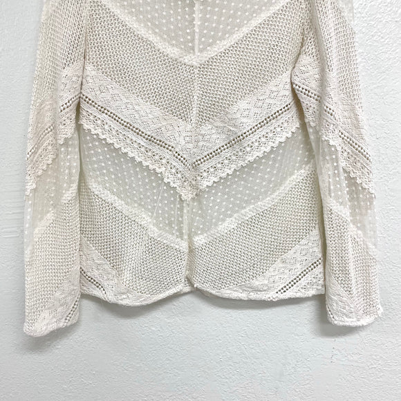 Sheer Crochet Lace Top