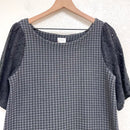 Plaid Lace Sleeve Tunic-3