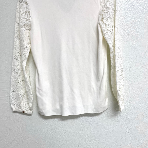 Lace V-Neck Sweater