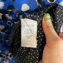 Abstract Polka Dot Button Dress-6