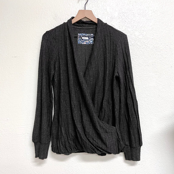 Faux Wrap Sweater