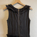 Raw Ruffle Tiered Dress-10