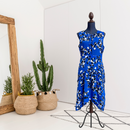 Abstract Polka Dot Button Dress-1