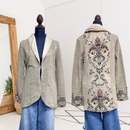 Tapestry Knit Cardigan-1