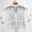 Eyelet Floral Embroidered Top-8