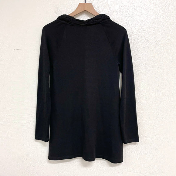 Braided V-Neck Sweater