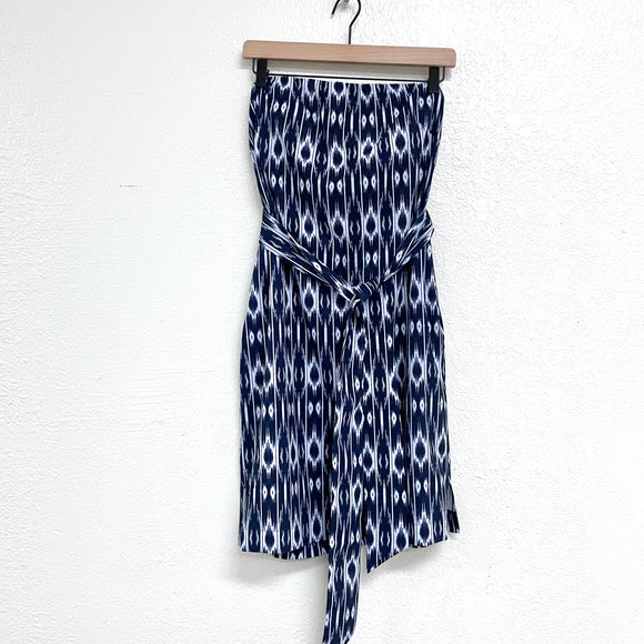 Ikat Strapless Dress