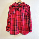 Plaid Popover Blouse-2