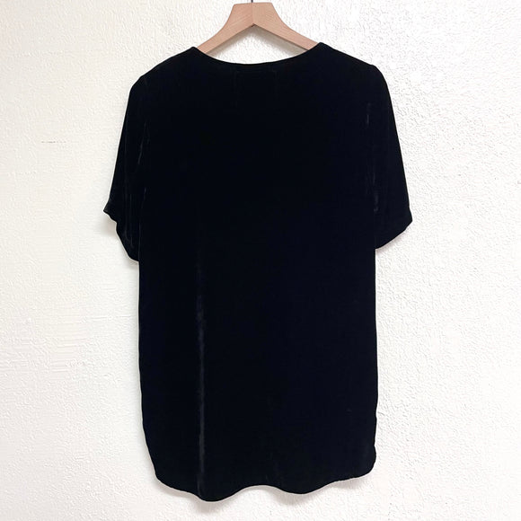Velvet Embroidered Top