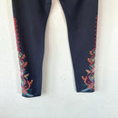 Embroidered Floral Leggings-5