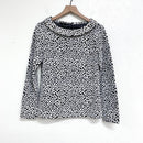 Leopard Print Folded Neck Sweater-2