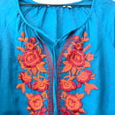 Embroidered Linen Blend Dress-4