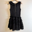 Raw Ruffle Tiered Dress-7