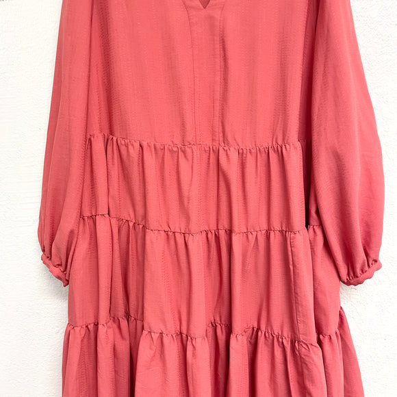 Tiered Long Sleeve Dress