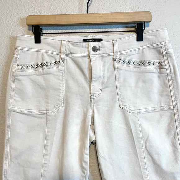 Beaded Slim Crop Pants